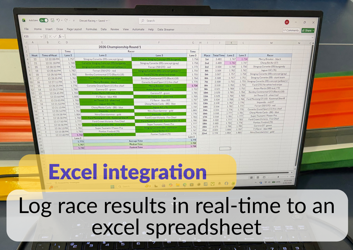 6 Lane Timing System for Super Raceway