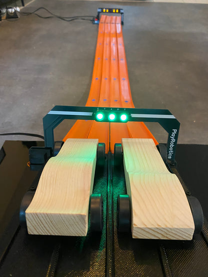 Timing System for Pinewood Derby Racing on HotWheels Track