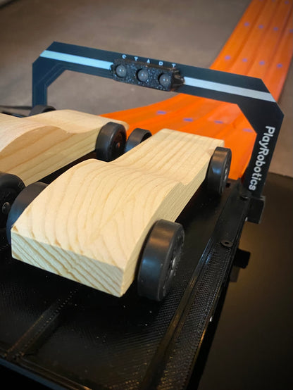 Timing System for Pinewood Derby Racing on HotWheels Track