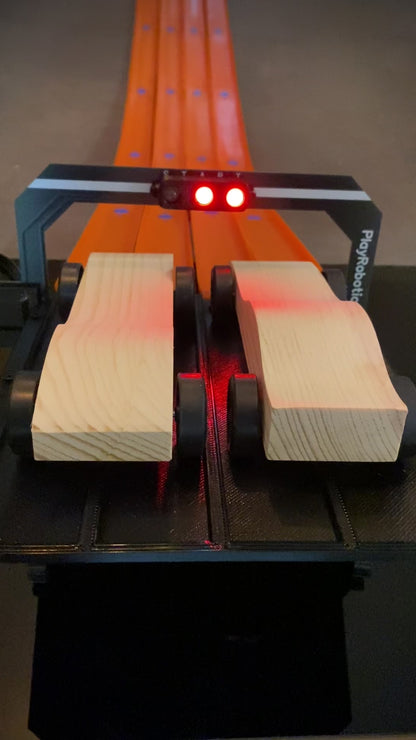 Timing System for Pinewood Derby Racing on HotWheels Track